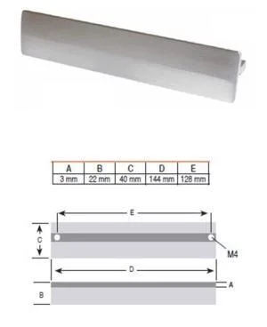 Greep RVS look 128 mm