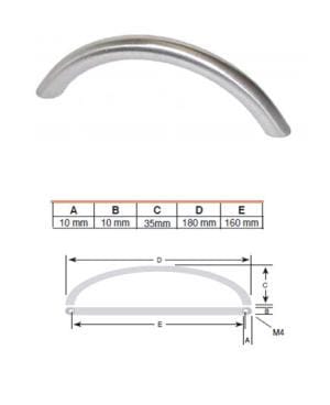 Greep RVS Look 160 mm